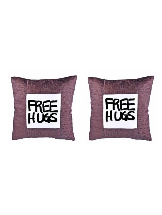 "Free Hugs" Quoted Printed Set Of 5 Cushion Covers - 14535679 - Zoom Image - 2