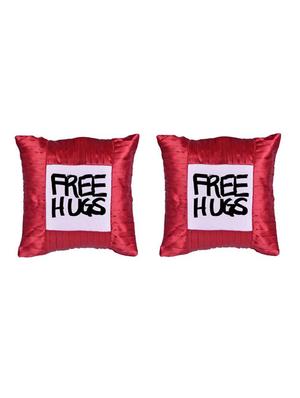 "Free Hugs" Quoted Printed Set Of 5 Cushion Covers - 14535684 - Standard Image - 2