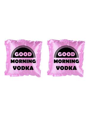 "Good Morning" Quoted Printed Set Of 5 Cushion Covers - 14535760 - Standard Image - 2