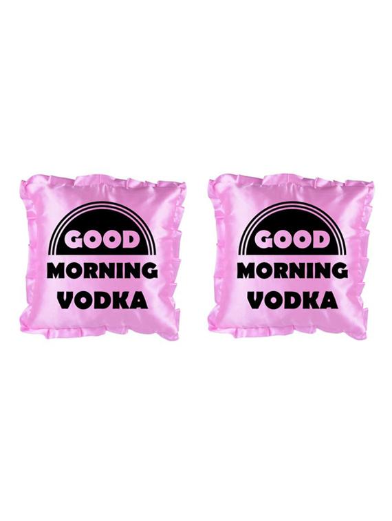 "Good Morning" Quoted Printed Set Of 5 Cushion Covers - 14535760 - Zoom Image - 2
