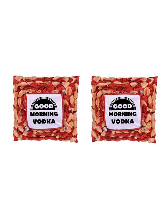 "Good Morning" Quoted Printed Set Of 5 Cushion Covers - 14535769 - Zoom Image - 2