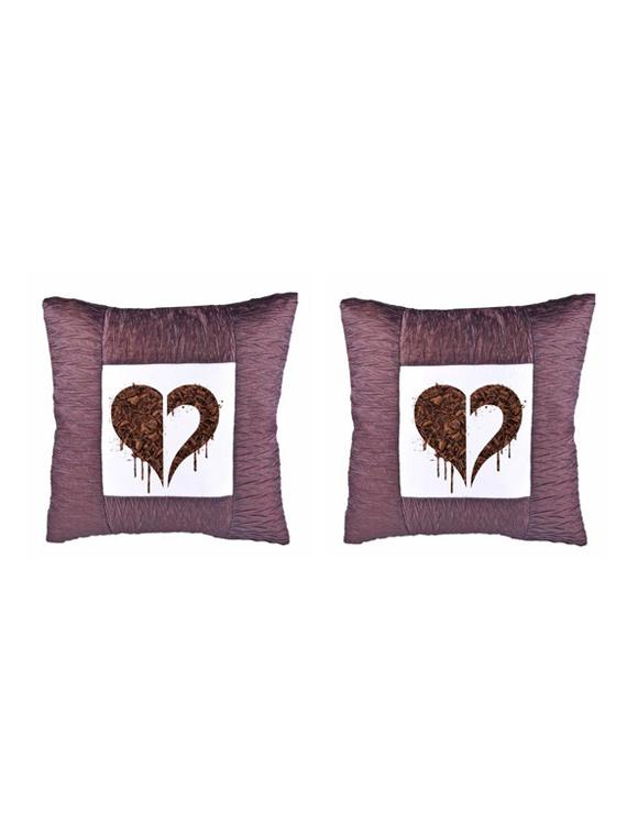 Heart Printed Set Of 5 Cushion Covers - 14535877 - Zoom Image - 2