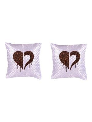 Heart Printed Set Of 5 Cushion Covers - 14535886 - Standard Image - 2