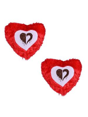 Heart Printed Set Of 5 Cushion Covers - 14535891 - Standard Image - 2