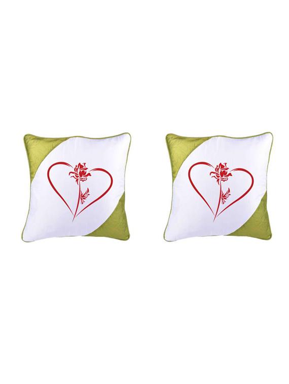 Heart Printed Set Of 5 Cushion Covers - 14535918 - Zoom Image - 2