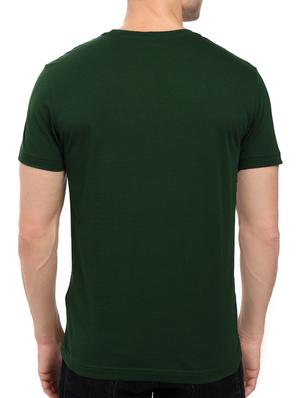 green cotton chest print tshirt - 14536047 - Standard Image - 2
