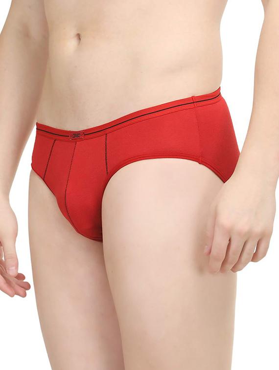 red cotton brief - 14536220 - Zoom Image - 2