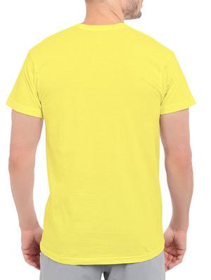 yellow cotton chest print tshirt - 14536327 - Standard Image - 2