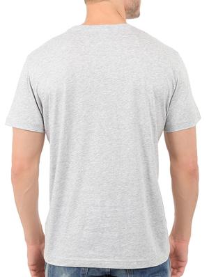 grey cotton chest print tshirt - 14536348 - Standard Image - 2