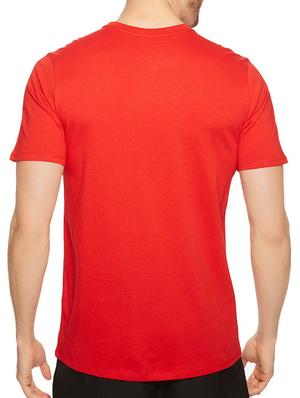 red cotton chest print tshirt - 14536354 - Standard Image - 2