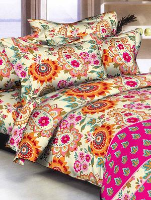 Micro Fibre Double Bedsheet With Two pillow covers - 14536576 - Standard Image - 2