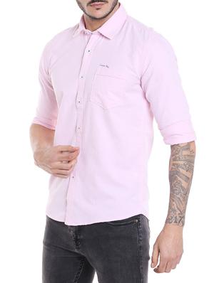 pink cotton casual shirt - 14537493 - Standard Image - 2