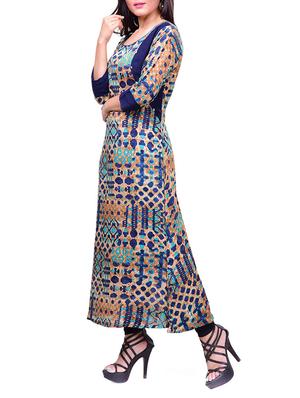 multi colored cotton straight kurta - 14537658 - Standard Image - 2