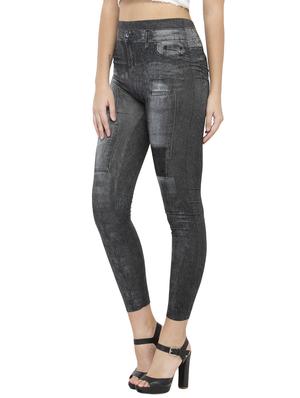 grey printed jegging - 14537990 - Standard Image - 2