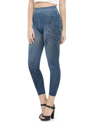 blue printed jegging - 14537994 - Standard Image - 2