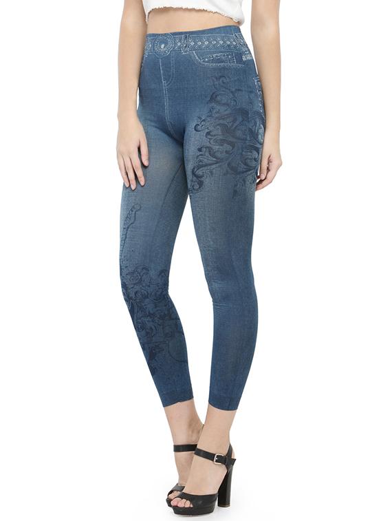 blue printed jegging - 14537994 - Zoom Image - 2