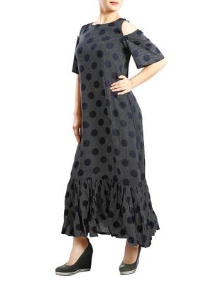 grey rayon maxi dress - 14538861 - Standard Image - 2