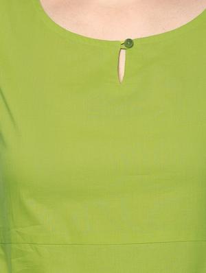 blue cotton layered kurta - 14539721 - Standard Image - 5