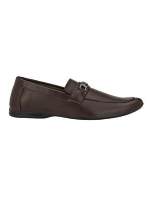 brown leatherette formal slip on - 14539927 - Standard Image - 2