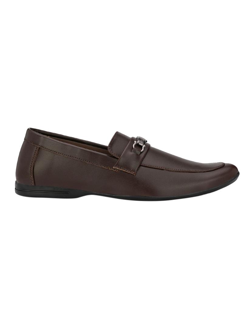 brown leatherette formal slip on - 14539927 - Zoom Image - 2