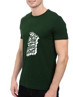 green cotton chest print tshirt - 14539978 - Standard Image - 2