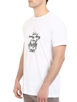 white cotton chest print tshirt - 14539994 - Standard Image - 2