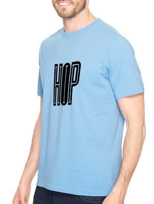 blue cotton chest print tshirt - 14540386 - Standard Image - 2