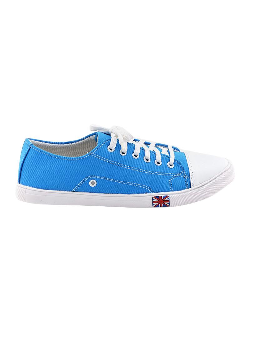 blue canvas lace up sneaker - 14541303 - Zoom Image - 2