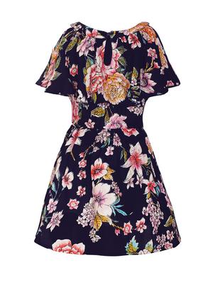 blue rayon frock - 14542036 - Standard Image - 2