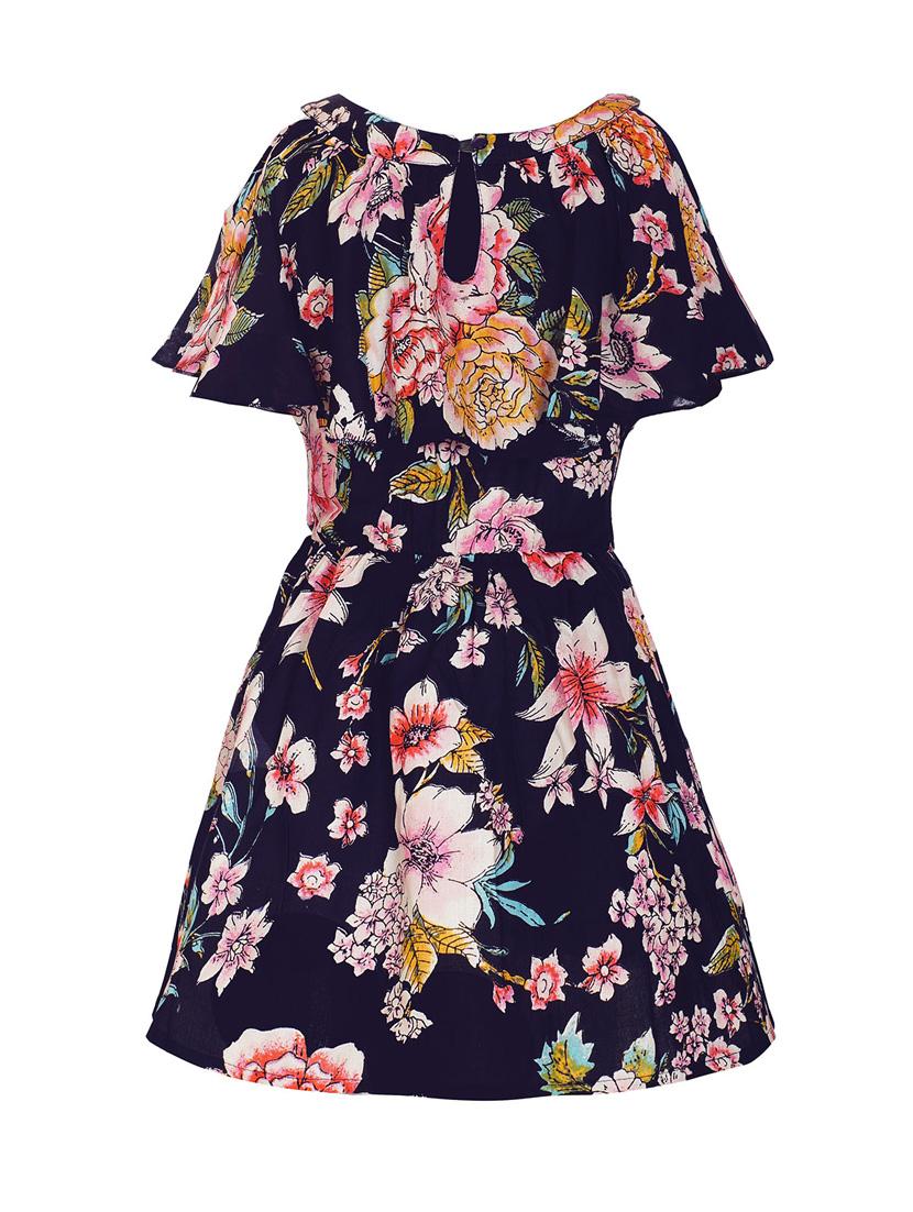 blue rayon frock - 14542036 - Zoom Image - 2