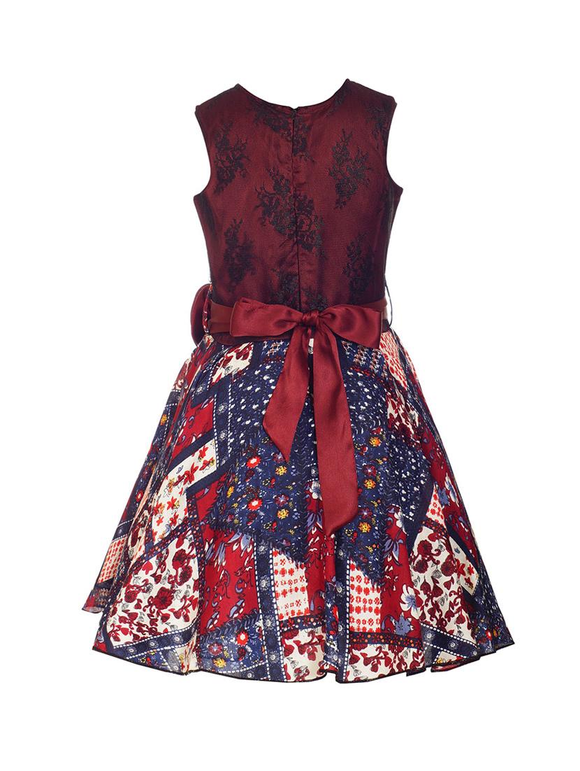 red polyester frock - 14542037 - Zoom Image - 2