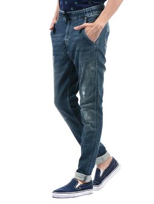 blue cotton blend plain jeans - 14542056 - Standard Image - 2