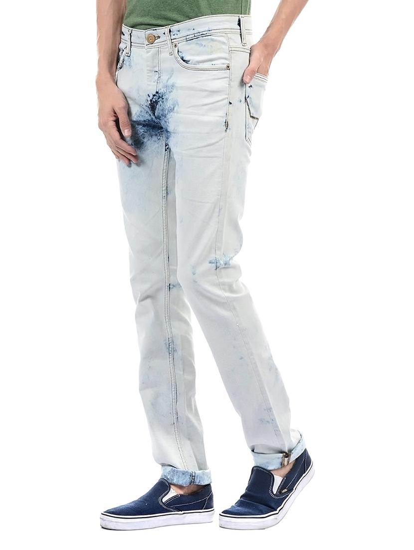 blue cotton washed jeans - 14542098 - Zoom Image - 2