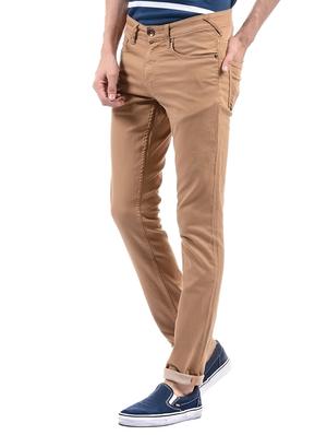 brown cotton plain jeans - 14542134 - Standard Image - 2