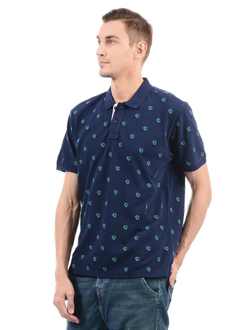 navy blue cotton t-shirt - 14542241 - Zoom Image - 2