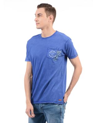 blue cotton t-shirt - 14542283 - Standard Image - 2