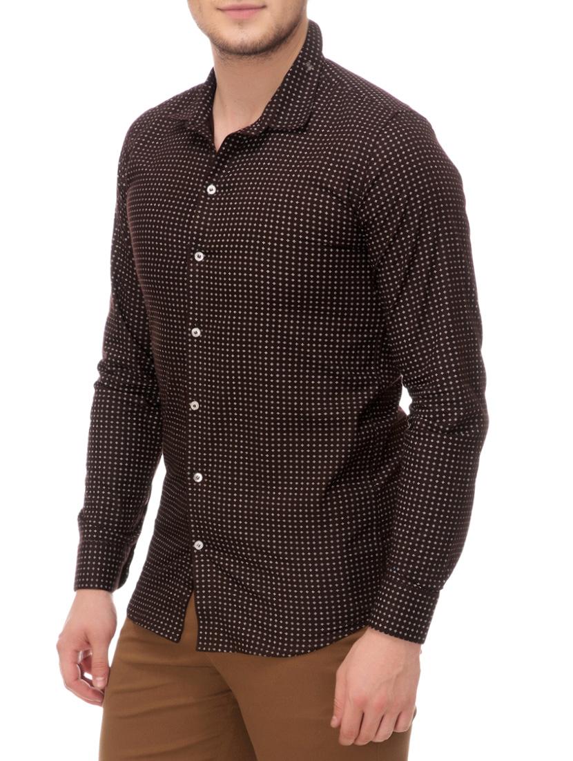 brown cotton casual shirt - 14542307 - Zoom Image - 2