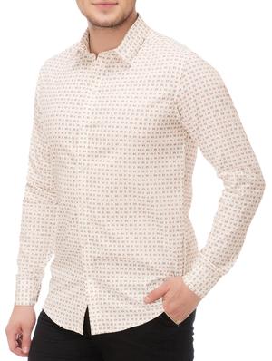 white cotton casual shirt - 14542323 - Standard Image - 2