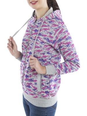 Multicolored hooded sweatshirt - 14542928 - Standard Image - 2