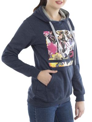 dark blue printed sweatshirt - 14542934 - Standard Image - 2