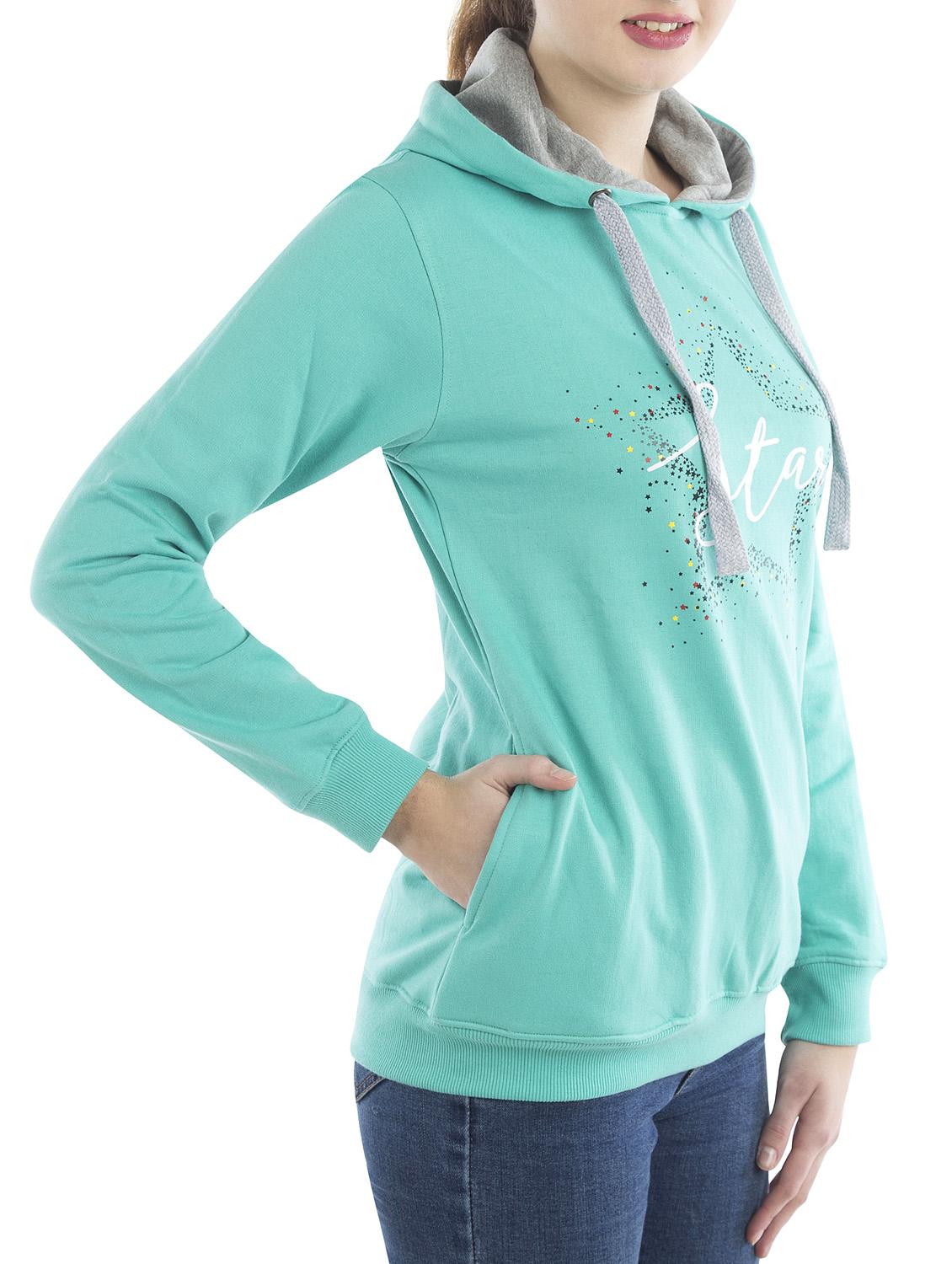 Green printed sweatshirt - 14542936 - Zoom Image - 2