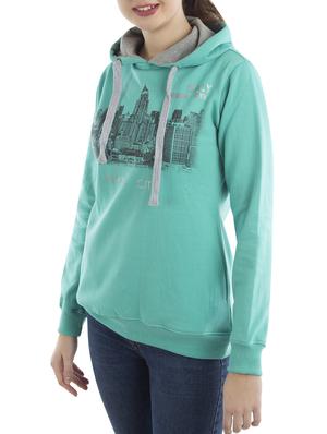 blue printed sweatshirt - 14542940 - Standard Image - 2