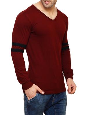 maroon cotton t-shirt - 14543087 - Standard Image - 2