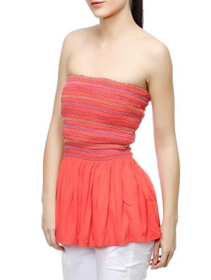 orange off shoulder top - 14543132 - Standard Image - 2