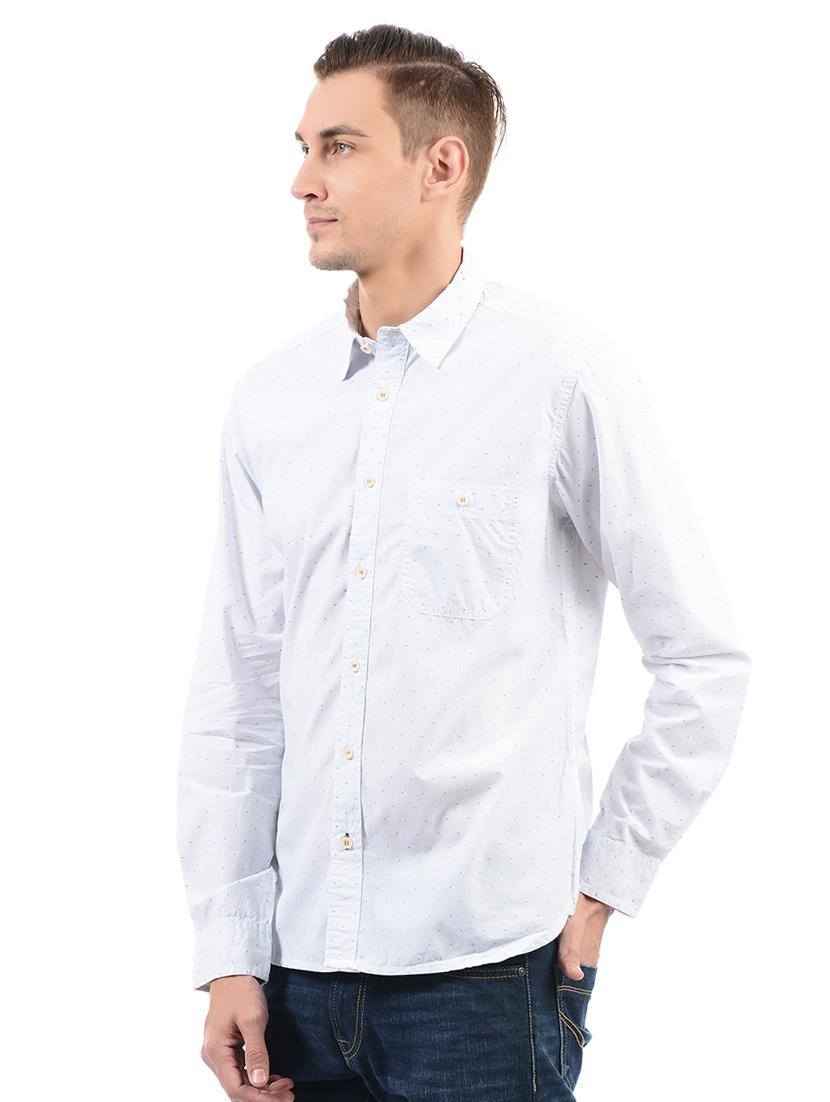 blue cotton casual shirt - 14543251 - Zoom Image - 2