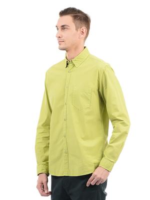 green cotton casual shirt - 14543258 - Standard Image - 2
