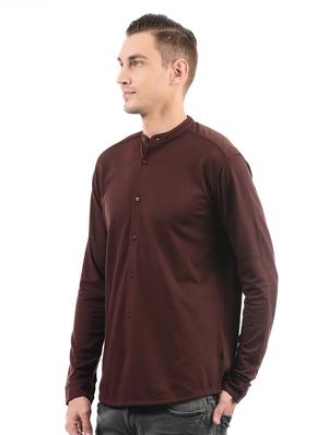 red cotton casual shirt - 14543346 - Standard Image - 2