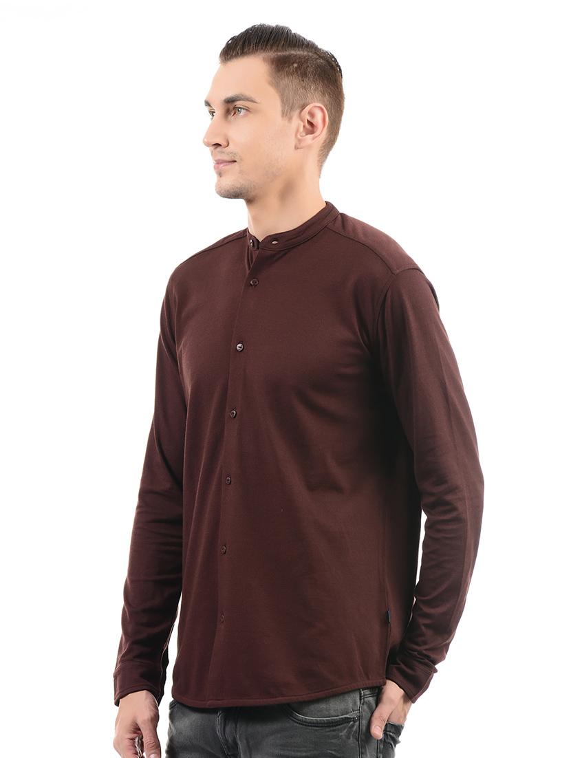 red cotton casual shirt - 14543346 - Zoom Image - 2