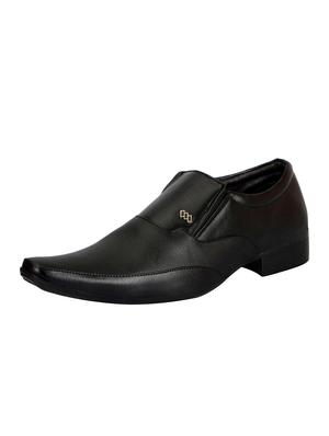 black Leather formal slip on - 14543768 - Standard Image - 2