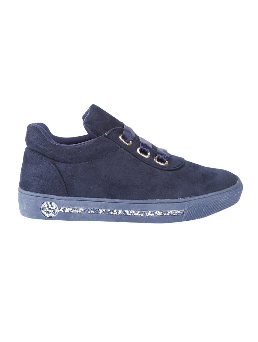 blue fabric laceup sneakers - 14543860 - Zoom Image - 2